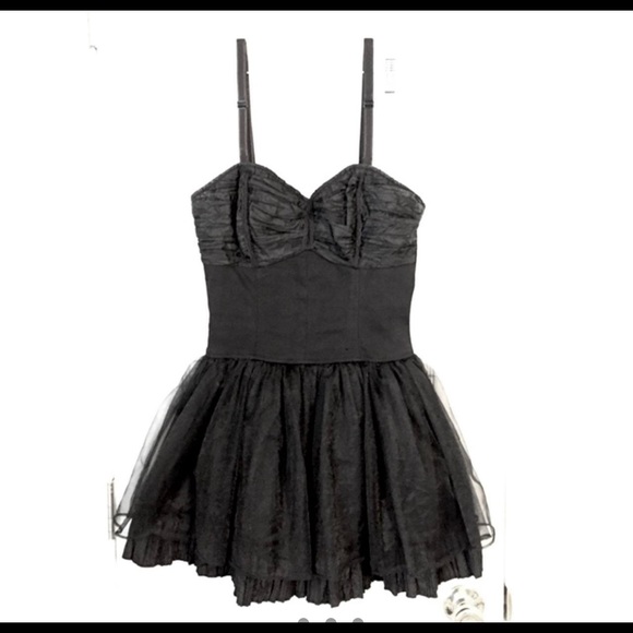 black corset tutu dress Corset Pirouette Dress - Black main image 1